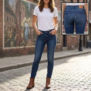 Levis 311 Shaping Skinny Jeans Womens 27x30 Dark Wash Indigo 19626-0041 Denim